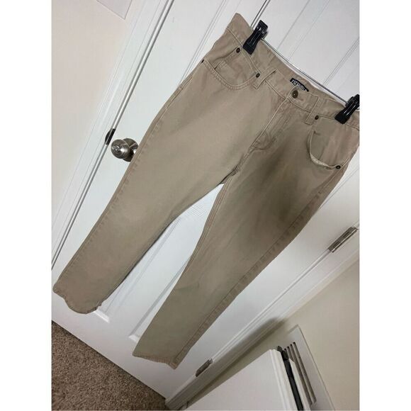 Free World mens beige jeans size 34 - Picture 1 of 7